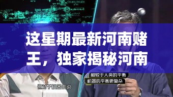 獨家揭秘，河南賭王最新高科技神器，革新功能引領(lǐng)極致體驗，科技重塑賭壇風云！