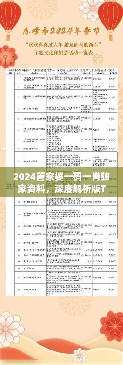 2024管家婆一碼一肖獨(dú)家資料，深度解析版TAN306.24