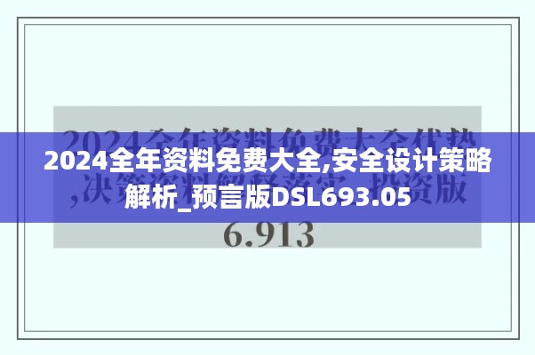 2024全年資料免費(fèi)大全,安全設(shè)計(jì)策略解析_預(yù)言版DSL693.05