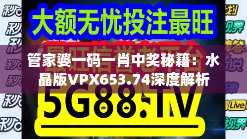 管家婆一碼一肖中獎秘籍：水晶版VPX653.74深度解析