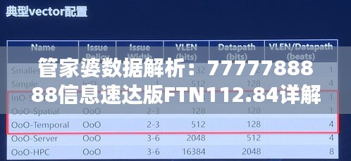 管家婆數(shù)據(jù)解析：7777788888信息速達(dá)版FTN112.84詳解