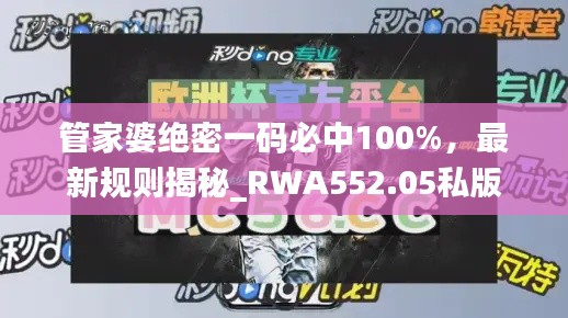 管家婆絕密一碼必中100%，最新規(guī)則揭秘_RWA552.05私版