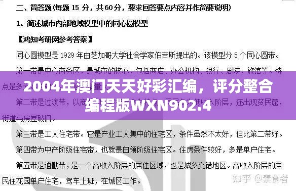 2004年澳門天天好彩匯編，評(píng)分整合編程版WXN902.4