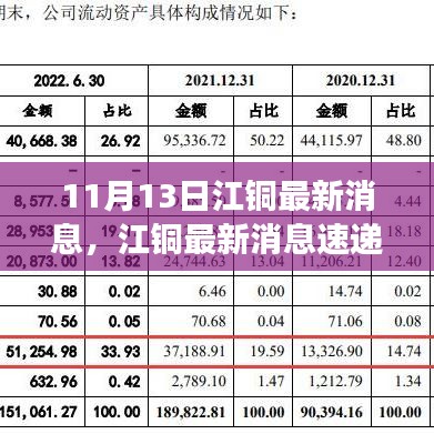 江銅最新動態(tài)與行業(yè)進展速遞，11月13日更新