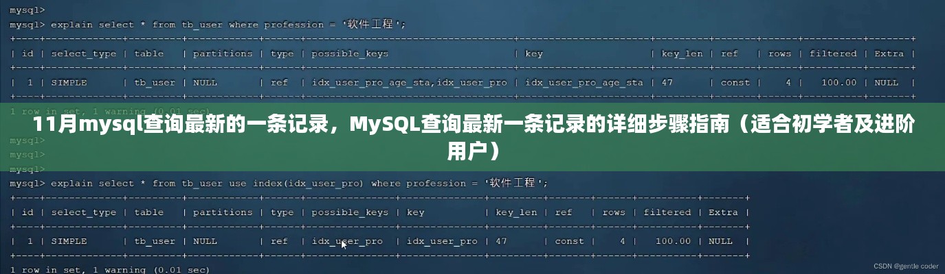 MySQL查詢最新記錄步驟詳解，從初學者到進階用戶的指南