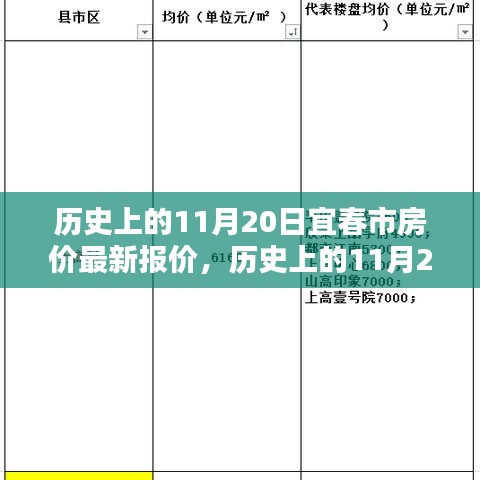 歷史上的11月20日，宜春市房價最新報價及未來趨勢洞悉