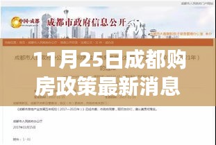 成都購房政策最新解讀與深度分析，11月25日報告出爐