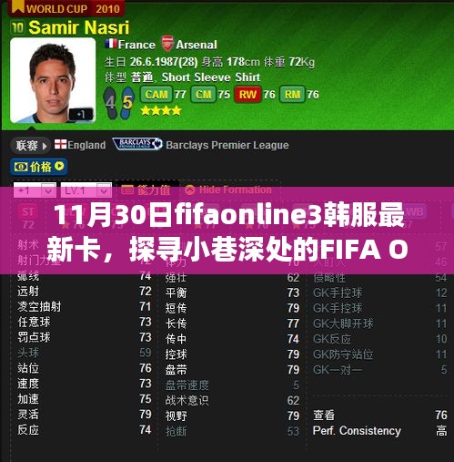 FIFA Online 3韓服最新卡牌揭秘，小巷深處獨特小店的探索之旅