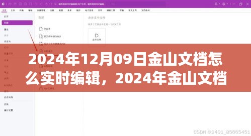 2024年金山文檔實時編輯指南，掌握在線文檔操作技巧，輕松協(xié)作