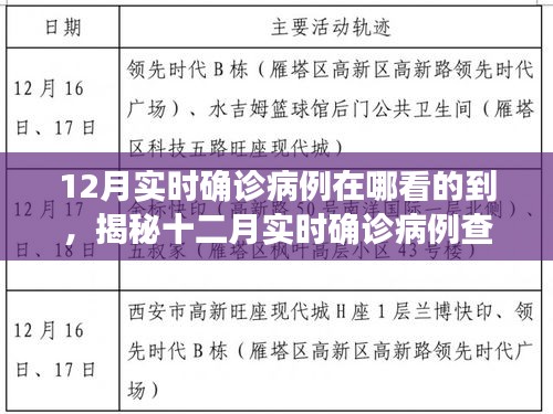 揭秘十二月實(shí)時(shí)確診病例查詢(xún)途徑，輕松掌握疫情動(dòng)態(tài)科普知識(shí)