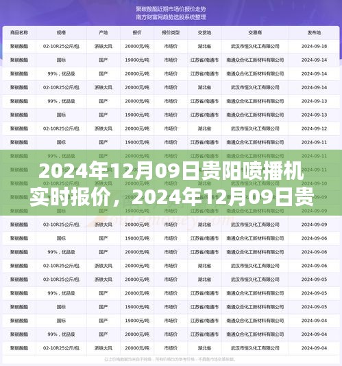 2024年12月09日貴陽(yáng)噴播機(jī)實(shí)時(shí)報(bào)價(jià)及選購(gòu)指南，深度解析與報(bào)價(jià)大全