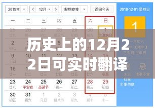 實(shí)時(shí)翻譯輸入法的誕生與成長(zhǎng)，歷史上的12月22日見證里程碑事件