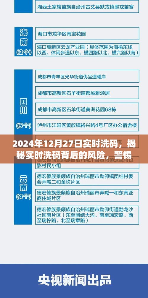 揭秘實(shí)時(shí)洗碼背后的風(fēng)險(xiǎn)，警惕違法犯罪行為（實(shí)時(shí)洗碼資訊，日期，2024年12月27日）