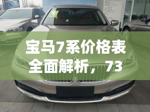 寶馬7系價格表全面解析，730車型細節(jié)揭秘