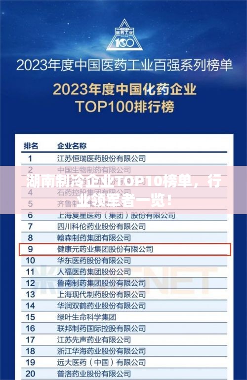 湖南制冷企業(yè)TOP10榜單，行業(yè)領(lǐng)軍者一覽！