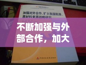 不斷加強與外部合作，加大對外合作 