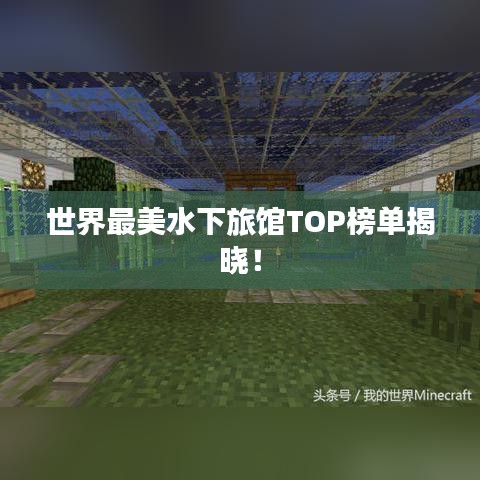 世界最美水下旅館TOP榜單揭曉！