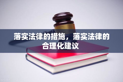 落實法律的措施，落實法律的合理化建議 