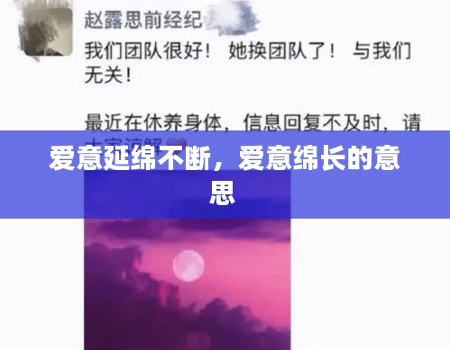 愛意延綿不斷，愛意綿長的意思 